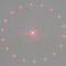 Свет атмосферы лазера модуля лазера красной линии круга 18 пунктов мини